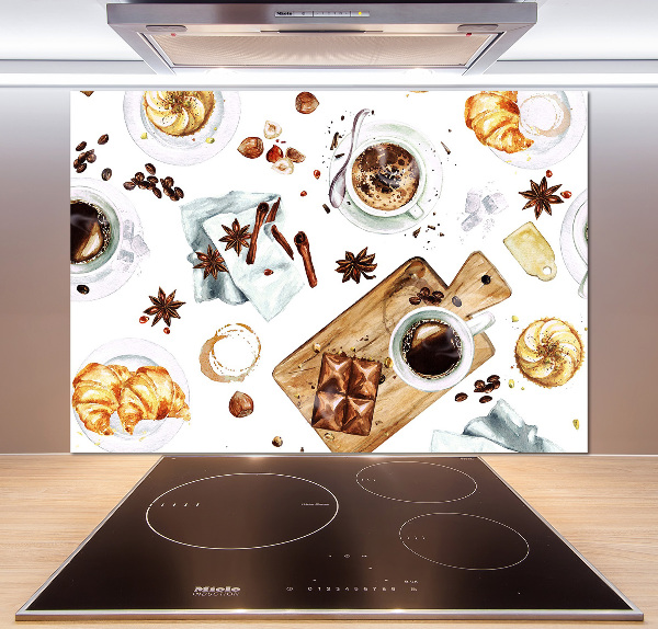 Panel antisalpicaduras Café de la mañana