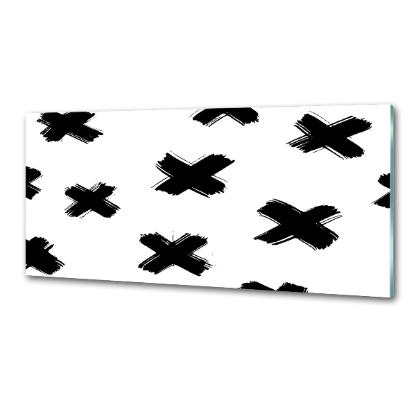 Panel antisalpicaduras Manchas blancas y negras