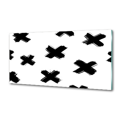 Panel antisalpicaduras Manchas blancas y negras