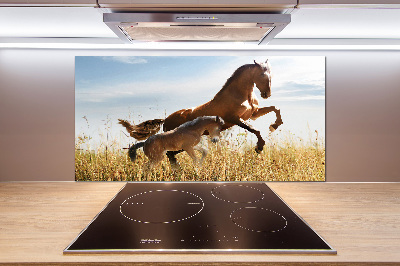 Salpicadero para cocina Yegua con potro