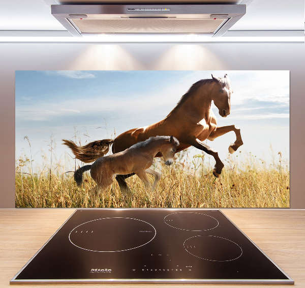 Salpicadero para cocina Yegua con potro