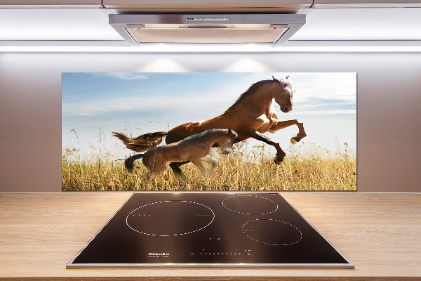 Salpicadero para cocina Yegua con potro