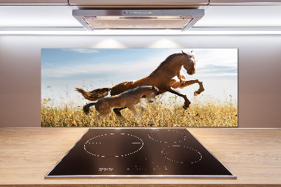 Salpicadero para cocina Yegua con potro