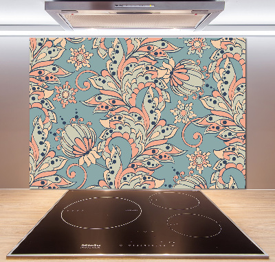 Panel antisalpicaduras flores étnicas