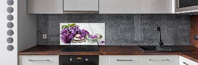 Panel de pared de cocina Piedras lilas y zen