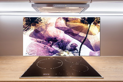 Panel antisalpicaduras Amapolas secas