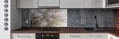 Salpicadero para cocina semillas de diente de león