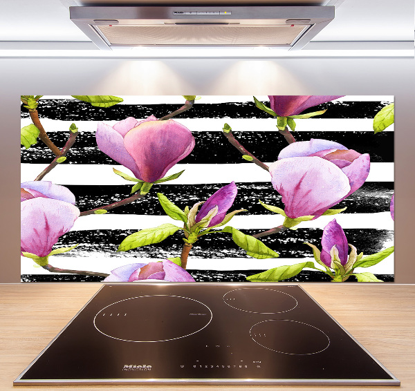Panel de pared de cocina Magnolia rayada