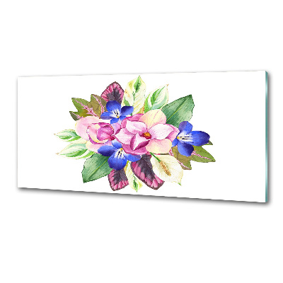 Salpicadero de cocina Un ramo de flores