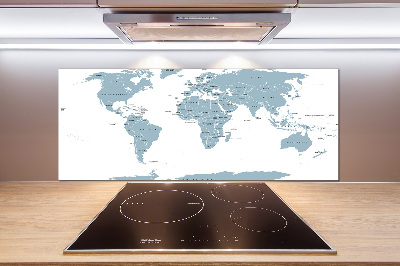 Salpicadero para cocina Mapa político