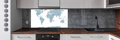 Salpicadero para cocina Mapa político