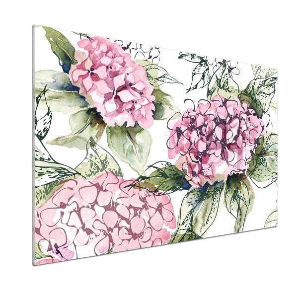 Panel antisalpicaduras Hortensia