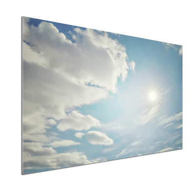 Panel do kuchni Chmury na niebie