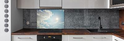 Panel do kuchni Chmury na niebie