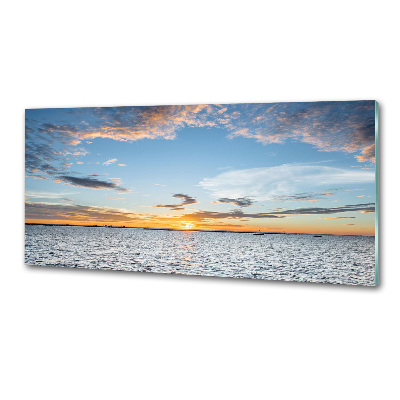 Panel antisalpicaduras Crepúsculo junto al mar