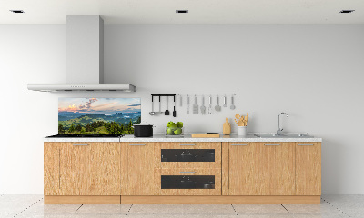 Panel para cocina Panorama de las montañas Pieniny