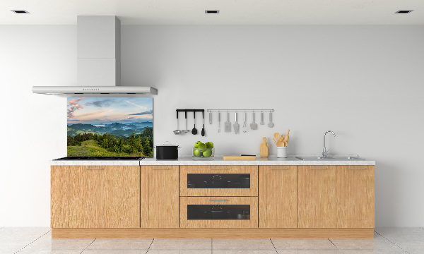 Panel para cocina Panorama de las montañas Pieniny