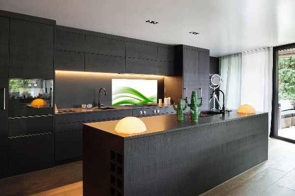 Panel de pared de cocina Ondas abstractas