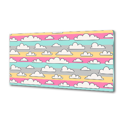 Panel antisalpicaduras Nubes