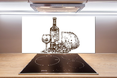 Salpicadero de cocina Vino y aperitivos