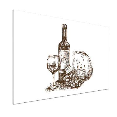 Salpicadero de cocina Vino y aperitivos