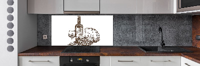 Salpicadero de cocina Vino y aperitivos