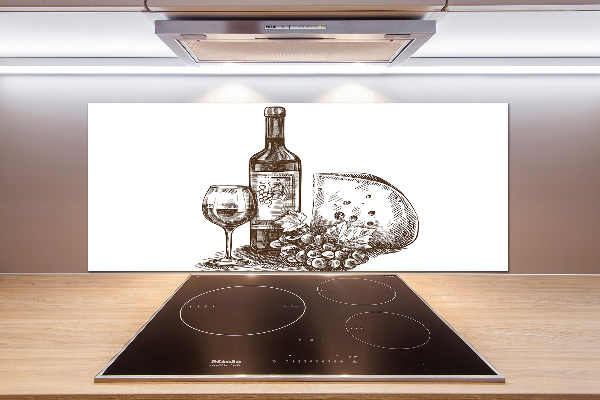 Salpicadero de cocina Vino y aperitivos