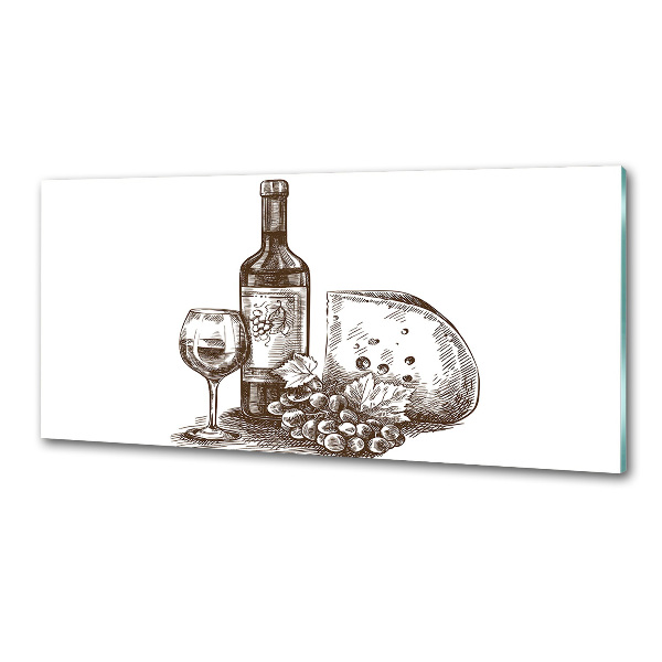 Salpicadero de cocina Vino y aperitivos