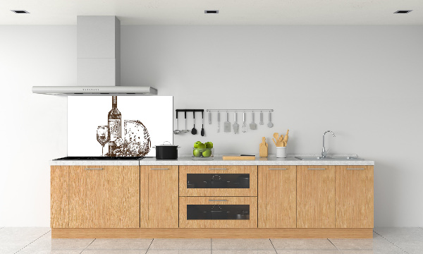 Salpicadero de cocina Vino y aperitivos