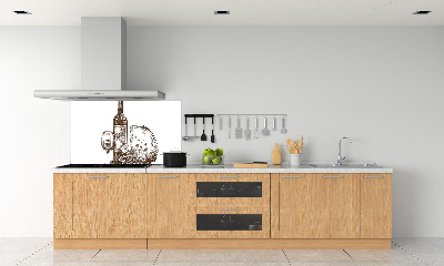 Salpicadero de cocina Vino y aperitivos