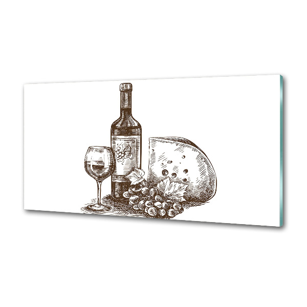 Salpicadero de cocina Vino y aperitivos