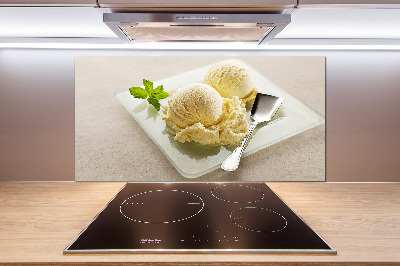 Panel para cocina Helado en un plato
