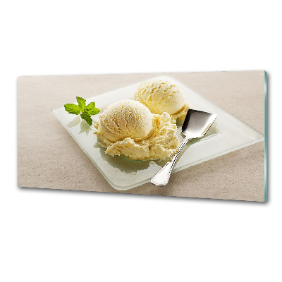 Panel para cocina Helado en un plato