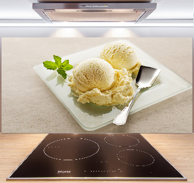 Panel para cocina Helado en un plato