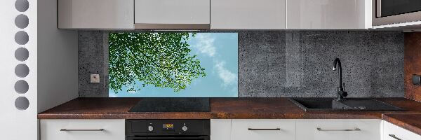 Panel para cocina Hojas en el cielo