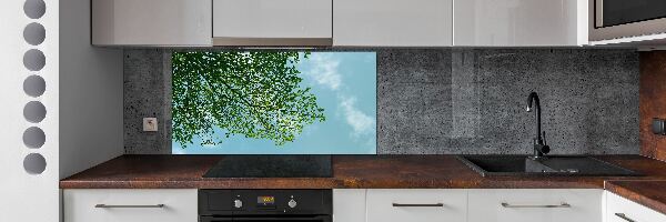 Panel do kuchni Liście na niebie