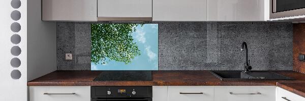 Panel para cocina Hojas en el cielo