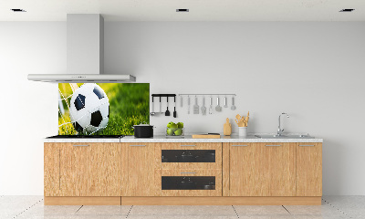 Panel antisalpicaduras El balón está en la portería.