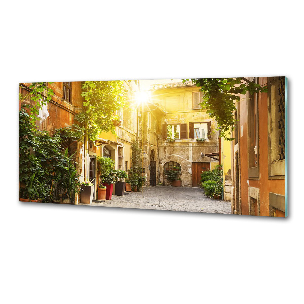 Salpicadero para cocina calles italianas