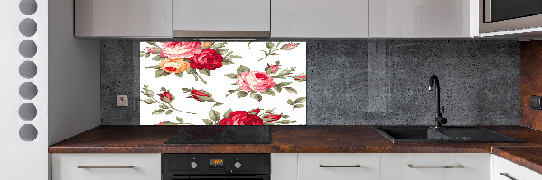 Panel para cocina Rosas