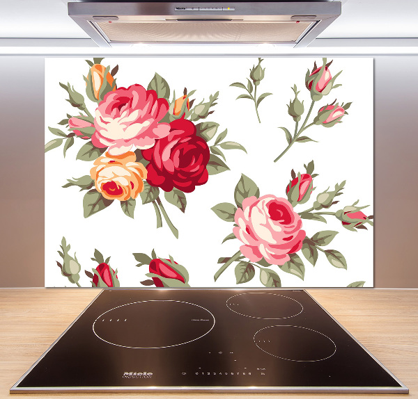 Panel para cocina Rosas