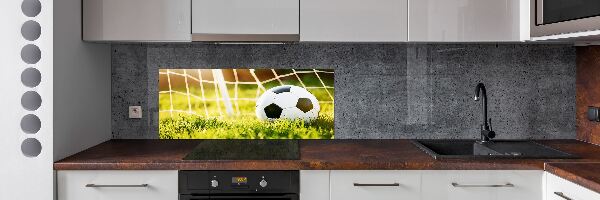 Panel para cocina El balón está en la portería.