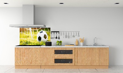 Panel para cocina El balón está en la portería.