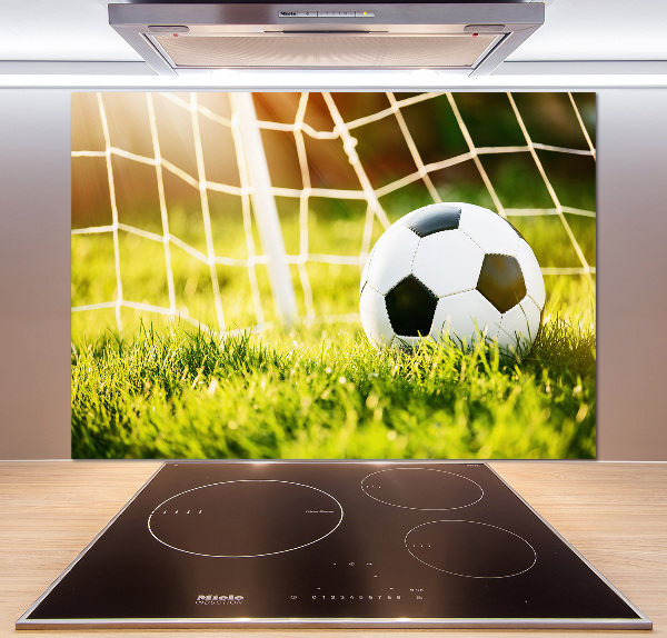 Panel para cocina El balón está en la portería.