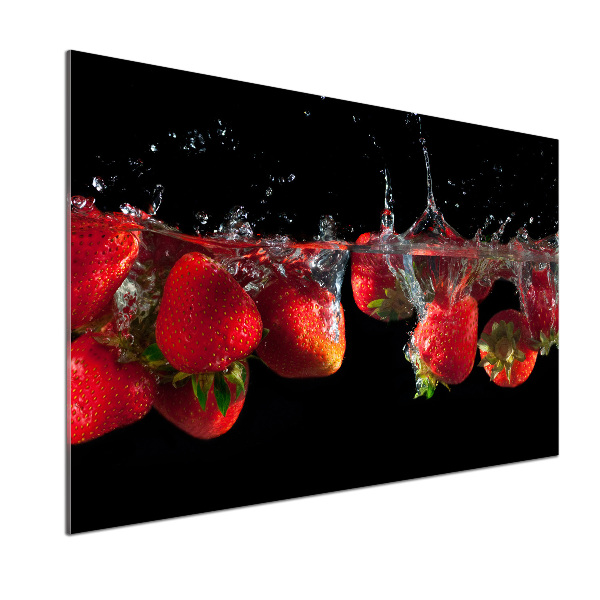 Salpicadero de cocina Fresas bajo el agua