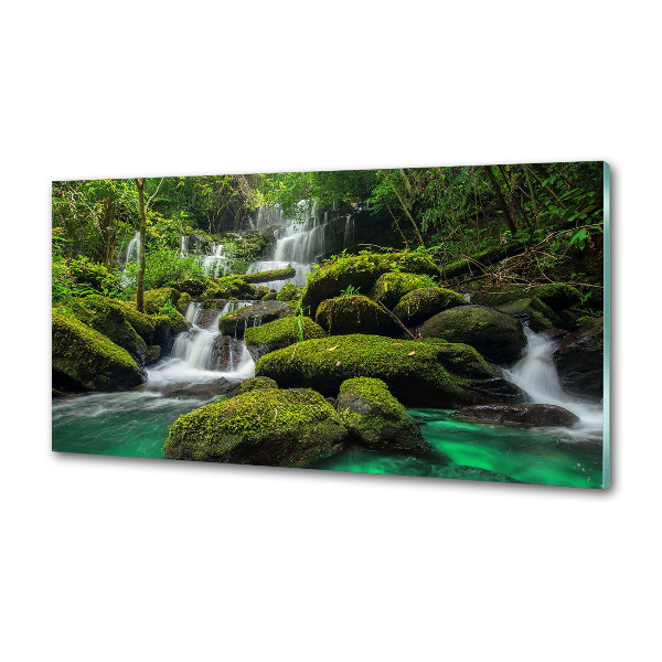 Panel antisalpicaduras Cascada en el bosque