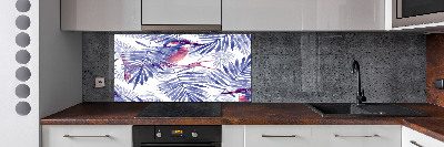 Panel antisalpicaduras Plantas y aves