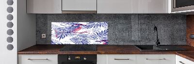 Panel antisalpicaduras Plantas y aves