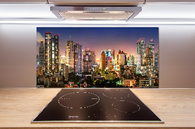 Panel de pared de cocina Bangkok de noche