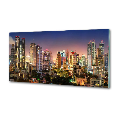 Panel de pared de cocina Bangkok de noche